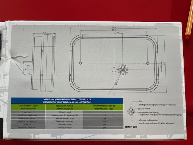 LED Rückleuchte für PKW-Anhänger für CAN-Bus , links