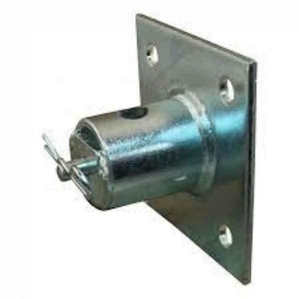 SIMOL Flansch, m. Federstecker, f. Stützfüße