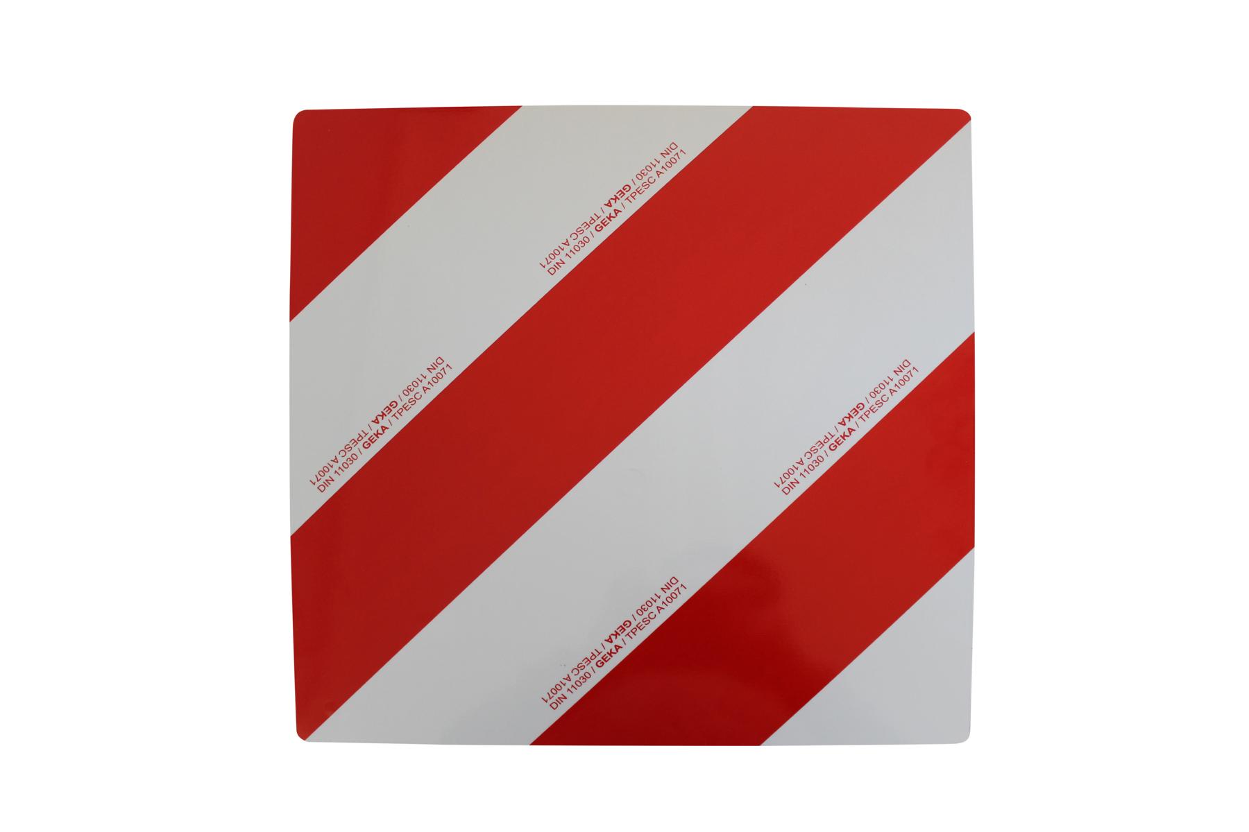 GEKA Warntafel. 423 x 423 x 0.8 mm. m. Folie