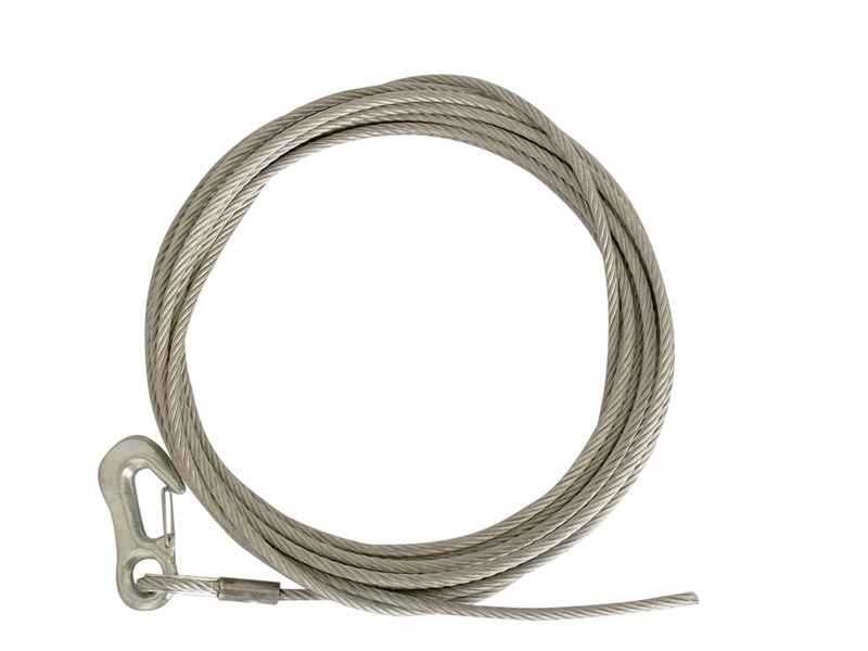 Drahtseil m. Ösenlasthaken, Ø 6 mm x 6 m