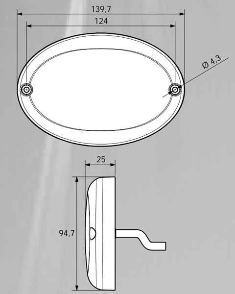 PROPLAST Pro-Oval Rückleuchte LED links/rechts