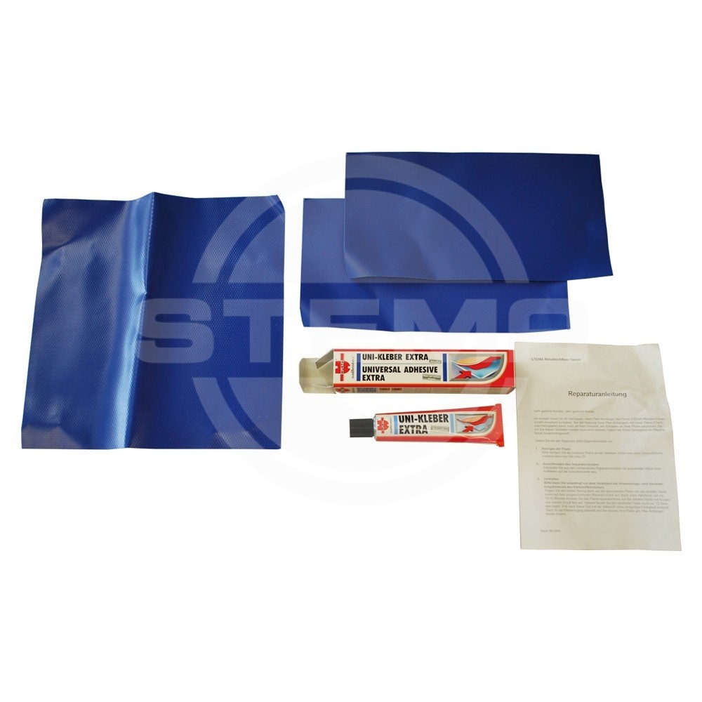 Planenreparaturset in Blau für PREMIUM-Planen