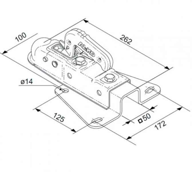 AL-KO AK 7-A 75 V, -750 kg, V-Deichsel