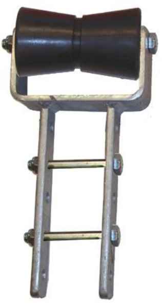 Kielrolle m. Halter, höhenverstellbar, 130 mm