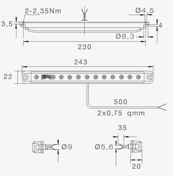 ASPÖCK Linepoint I 3. Bremsleuchte LED