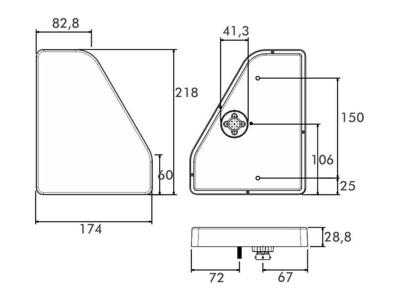 PROPLAST Pro-Edge Rückleuchte LED links