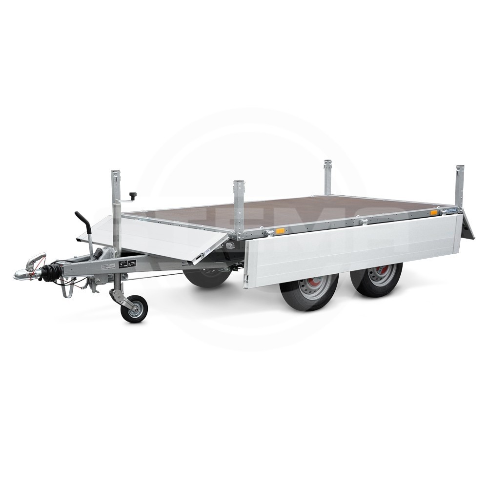 Bordwandaufsatz 35 cm hoch aus Aluminium für SySTEMA-Hochlader