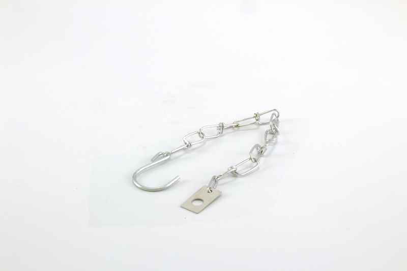 Sicherungskette, 250 mm, m. Haken/Montageplatte