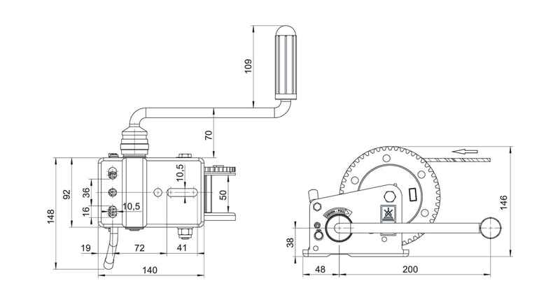 AL-KO Schleppwinde Basic 500 A, Zuglast 500 kg