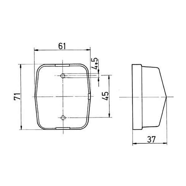 JOKON PL 115 Begrenzungsleuchte weiß