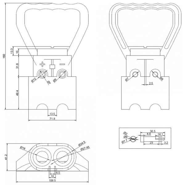 KAMAR E1309 Starterstecker SW-4. 24 V