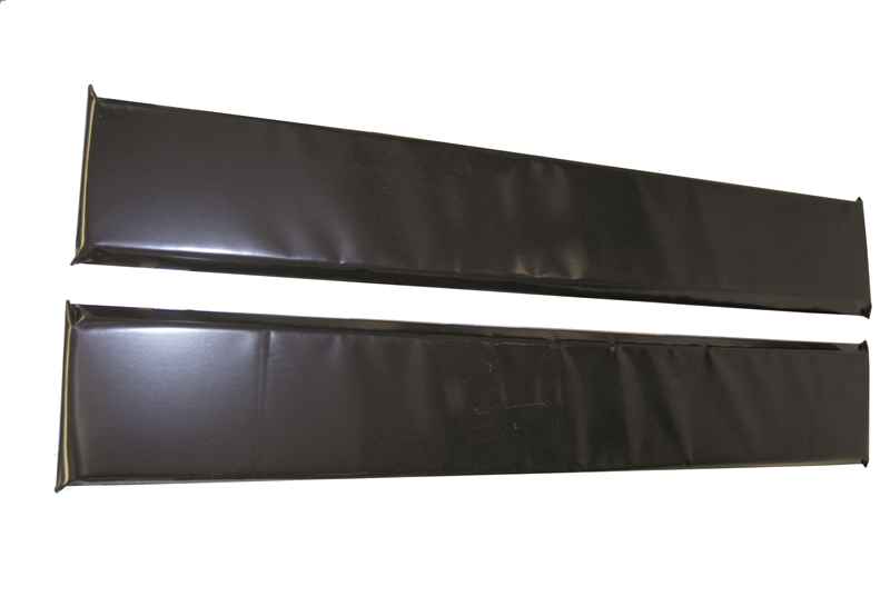 Seitenpolster (2 Stück), 250 x 1500 mm, schwarz