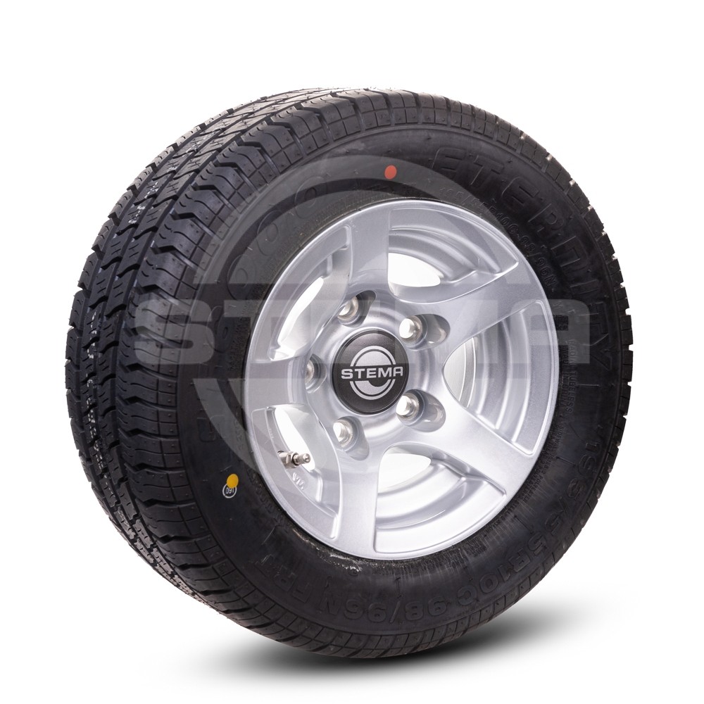 Rad 195/55 R10C 98/96N (5-Loch-Alufelge silber)