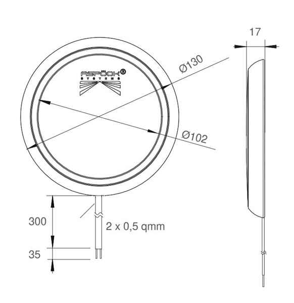 ASPÖCK Inpoint III Innenleuchte LED. rund