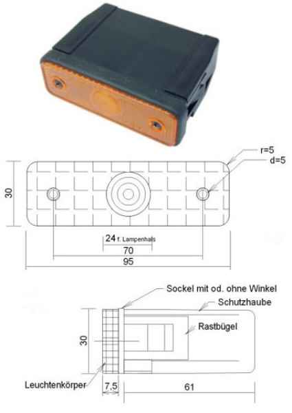 ASPÖCK Sidepoint Seitenmarkierungsleuchte gelb