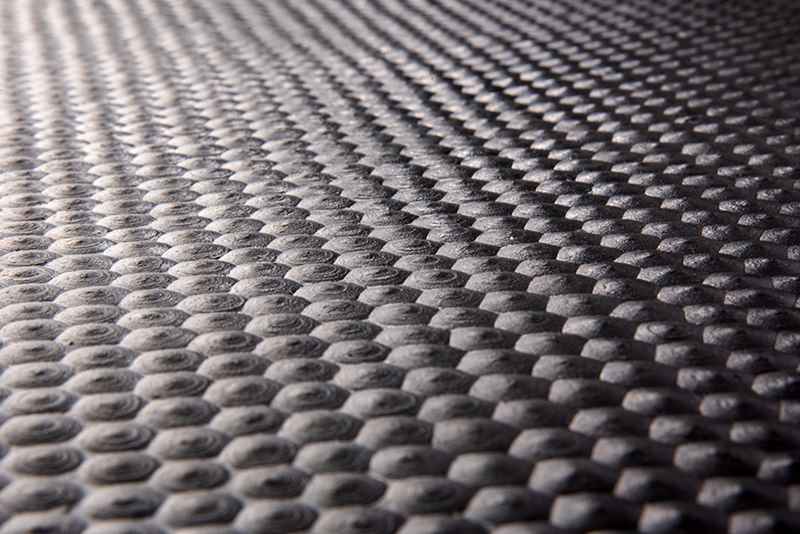Gummimatte, 8 x 1650 x 3000 mm, schwarz