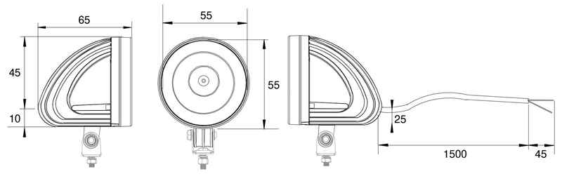 FABRILCAR Arbeitsscheinwerfer 800 F LED (Fluter)