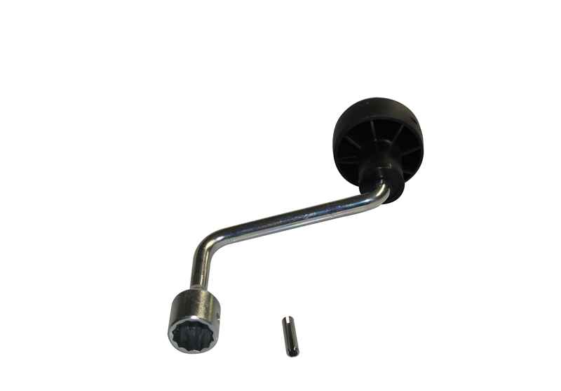 BÜNTE Handkurbel kurz, 105 mm, Schlüsselweite 19