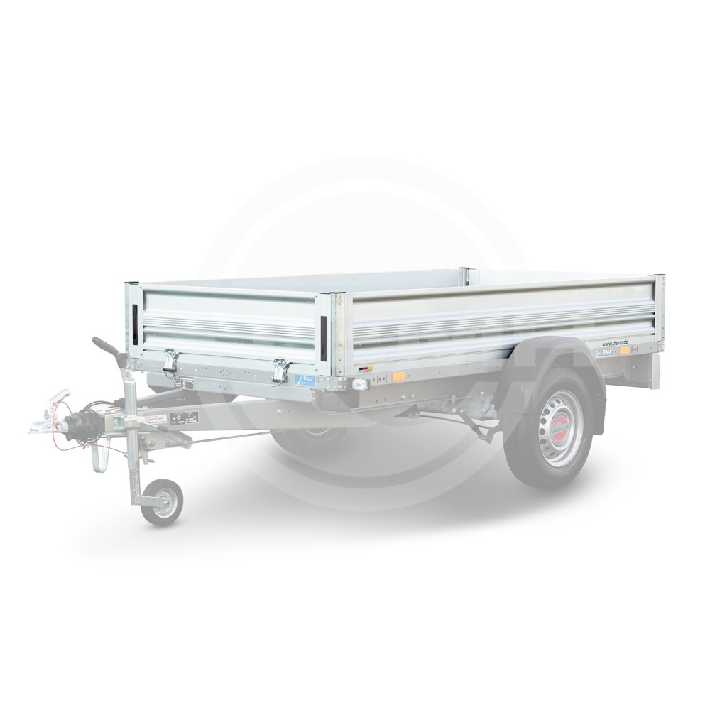 Bordwandnachrüstsatz 35 cm hoch aus Aluminium für SySTEMA-Hochlader & Carrier XL