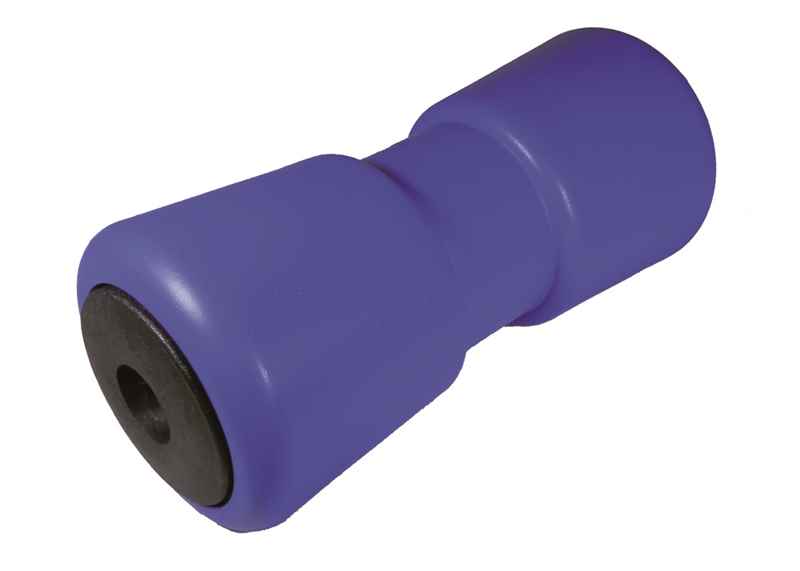 Kielrolle, Ø 80/60 x 185 mm, Bohrung Ø 21 mm, blau