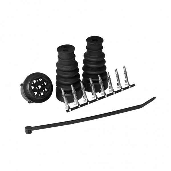 ASPÖCK Bajonettverbinder. 8-polig. schwarz