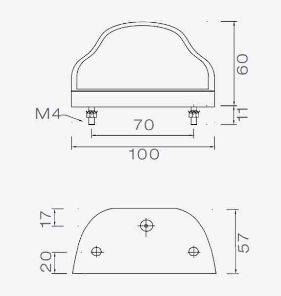 ASPÖCK Regpoint Kennzeichen-/Schlussleuchte