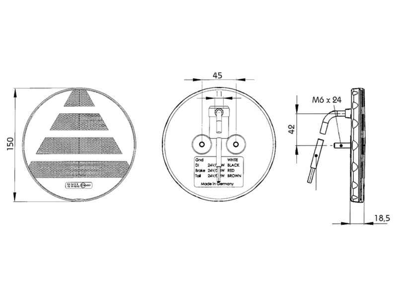 PROPLAST Pro-Disc Rückleuchte LED links/rechts