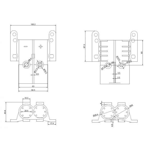 KAMAR E1305 Startersteckdose SW-5. 24 V