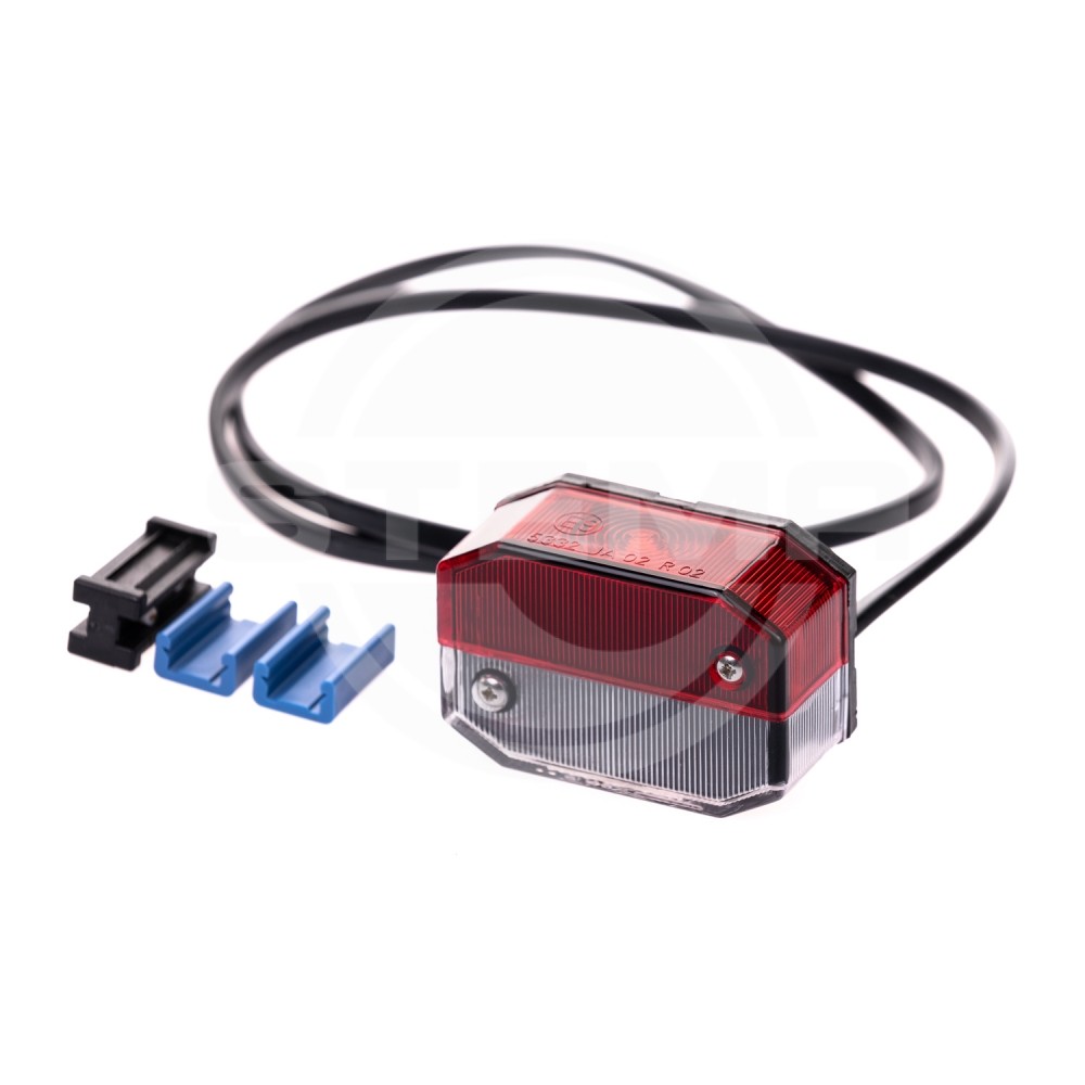 Umrißleuchte Flexipoint (rot/weiß) mit Kabel