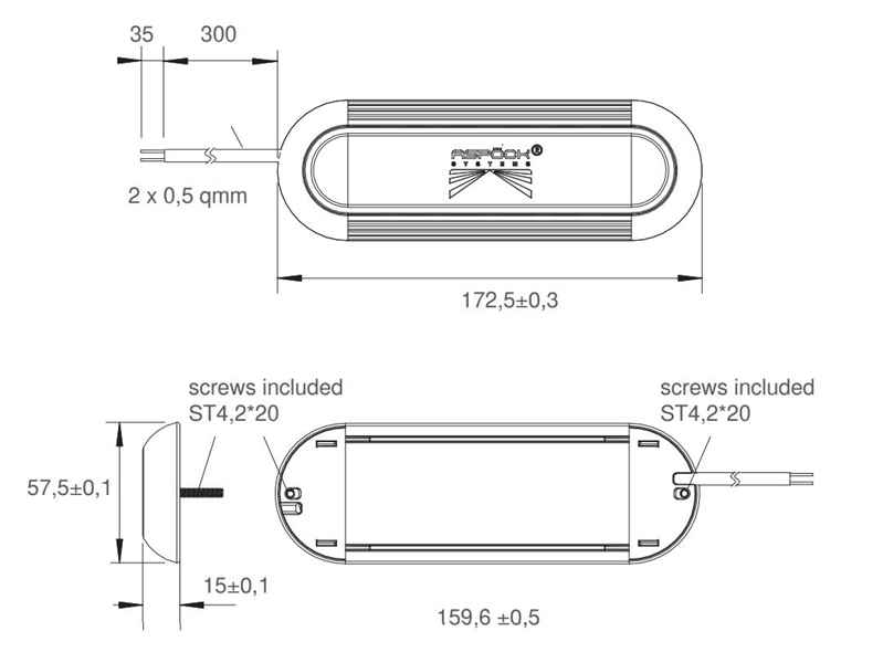 ASPÖCK Inpoint III Innenleuchte LED. lang
