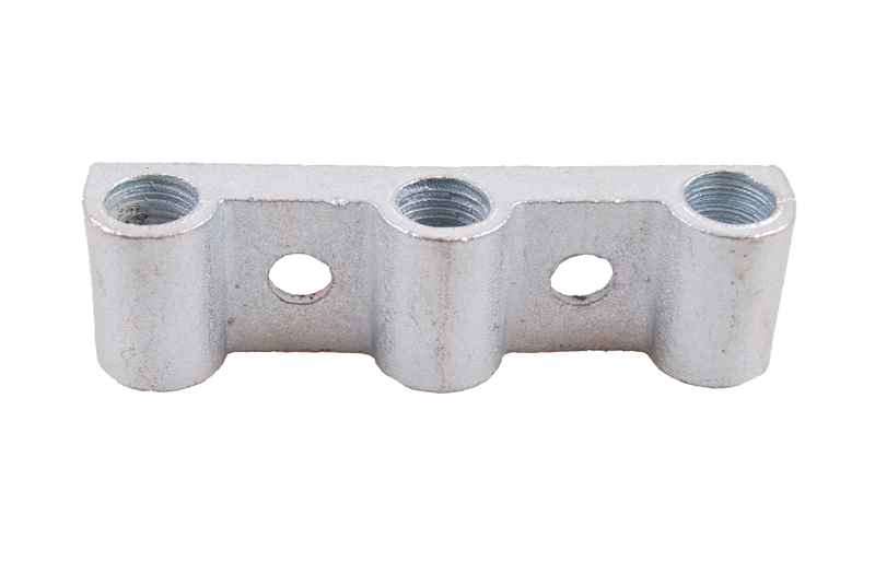 Seitenwandhalter, 33 x 120 x 24 mm, 3-Loch