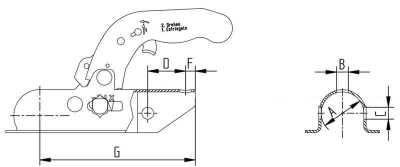 KNOTT KK14-C, -1400 kg, Ø 36 mm