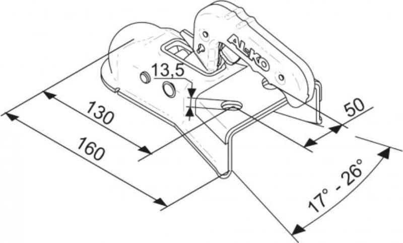AL-KO AK 750-A, -750 kg, V-Deichsel