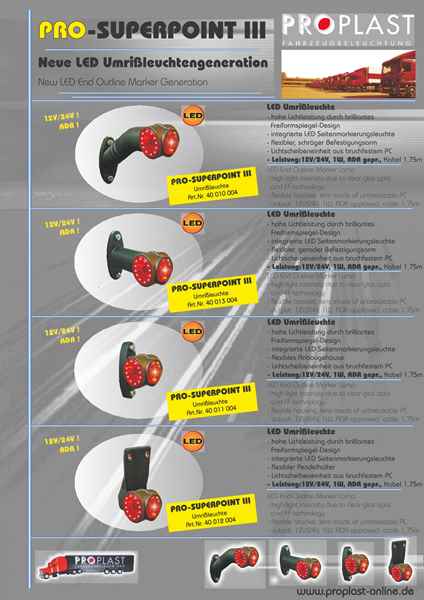 PROPLAST Pro-Superpoint III Umrissleuchte LED
