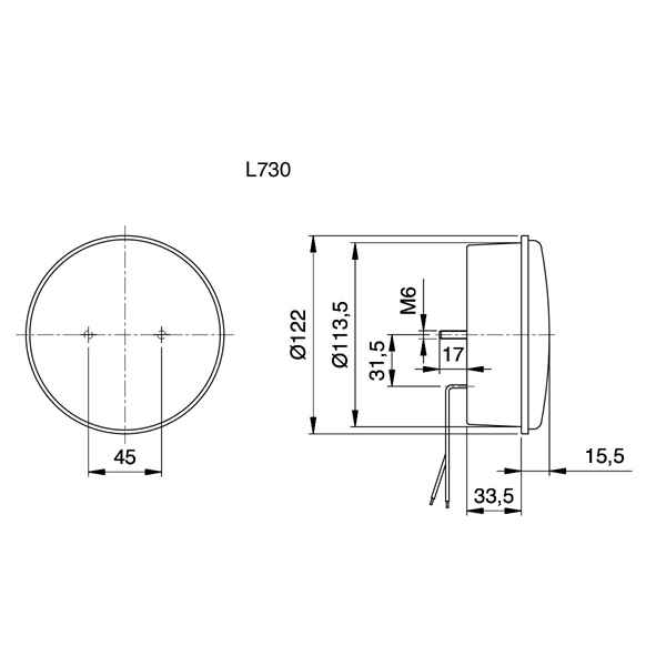 JOKON BBS 730b Blink-/Brems-/Schlussleuchte LED