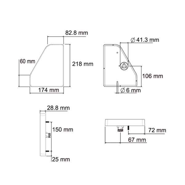 LUCIDITY 26024N Rückleuchte LED rechts