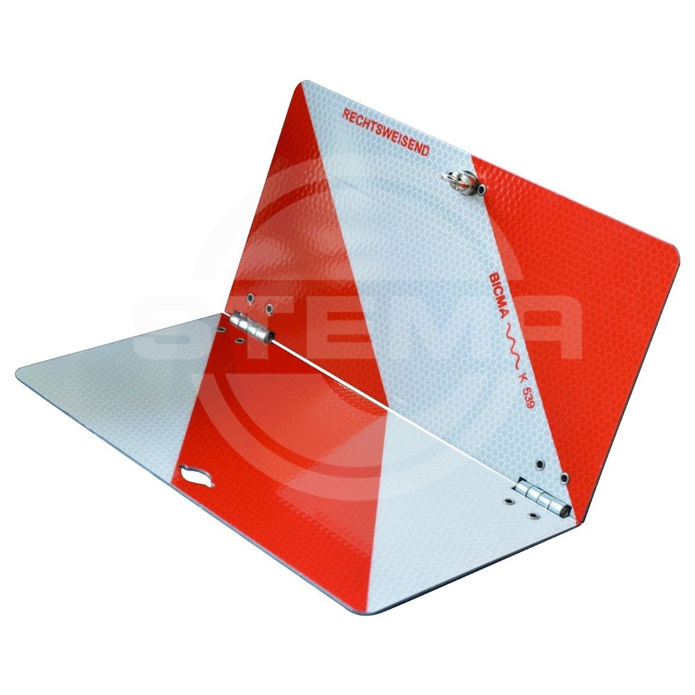 Parkwarntafel hinten rechts, vorn links, klappbar, Reflektor