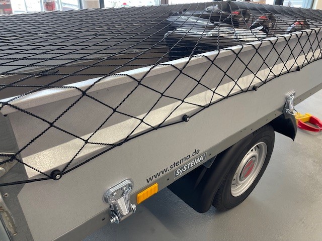 Anhängernetz/Abdecknetz für Anhänger dehnbar 100x200 bis 200x300 cm, engmaschig 35x35 mm