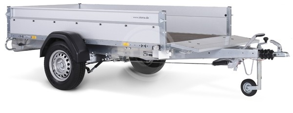 Vorderwand klappbar aus ALU für Kasteninnenbreite bis 128 cm