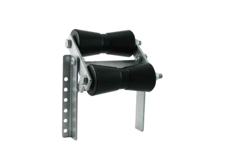 Kielrollen m. Wippe, höhenverstellbar, 200 mm