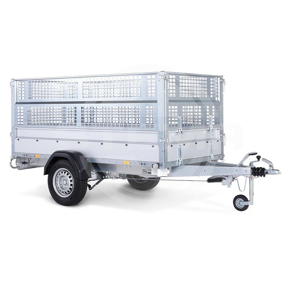 Gitteraufsatz 66 cm hoch für Systema-Tieflader..-30-15.. mit Zink-Bordwand